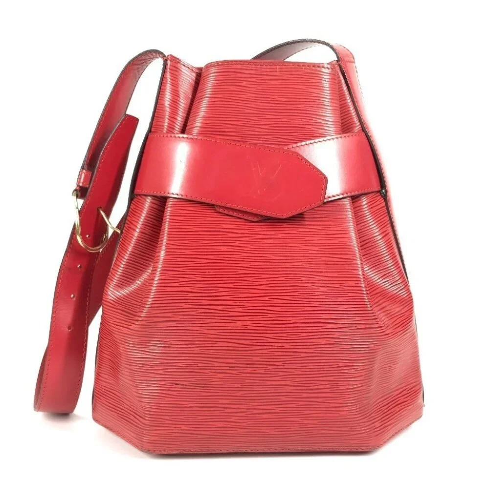 LOUIS VUITTON Epi SAC DePaul PM Shoulder Bag Epi Leather Castilian Red - Picture 2 of 14